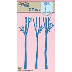 (SDB050)Nellie's Shape Dies Blues 3-trees