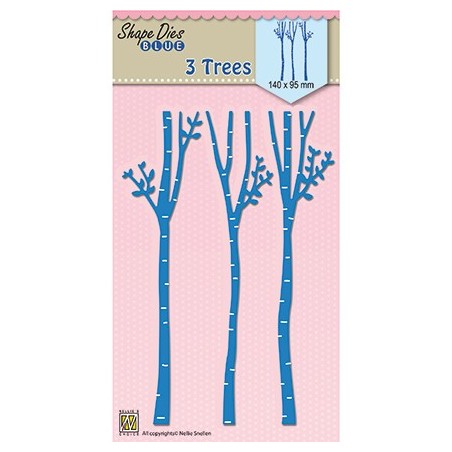 (SDB050)Nellie's Shape Dies Blues 3-trees