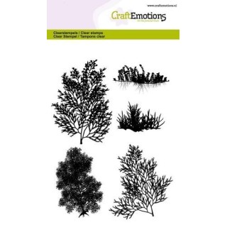 (1289)CraftEmotions clearstamps A6 - seaweed