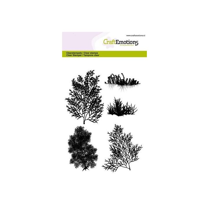 (1289)CraftEmotions clearstamps A6 - seaweed
