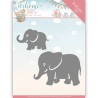 (YCD10138)Dies - Yvonne Creations - Welcome Baby - Little Elephants