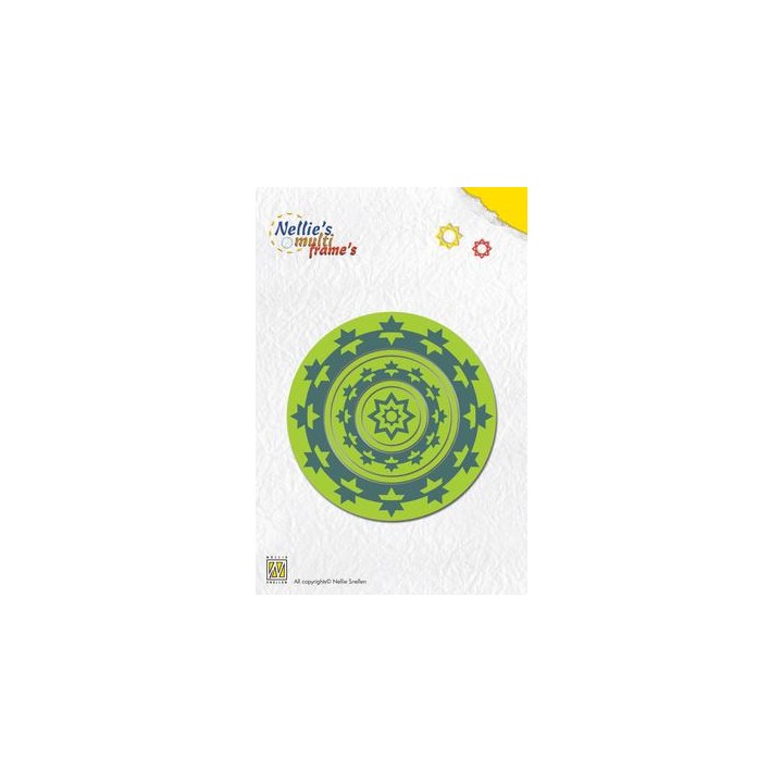 (MFD018)Frame Dies multi star wreath