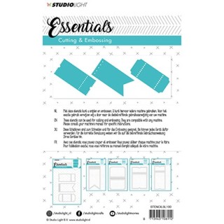 (STENCILSL100)Studio Light Embossing Die Cut Stencil Essentials nr.100