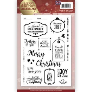 (PMCS10035)Clear Stamp - Precious Marieke - Merry and Bright Christmas - ENG