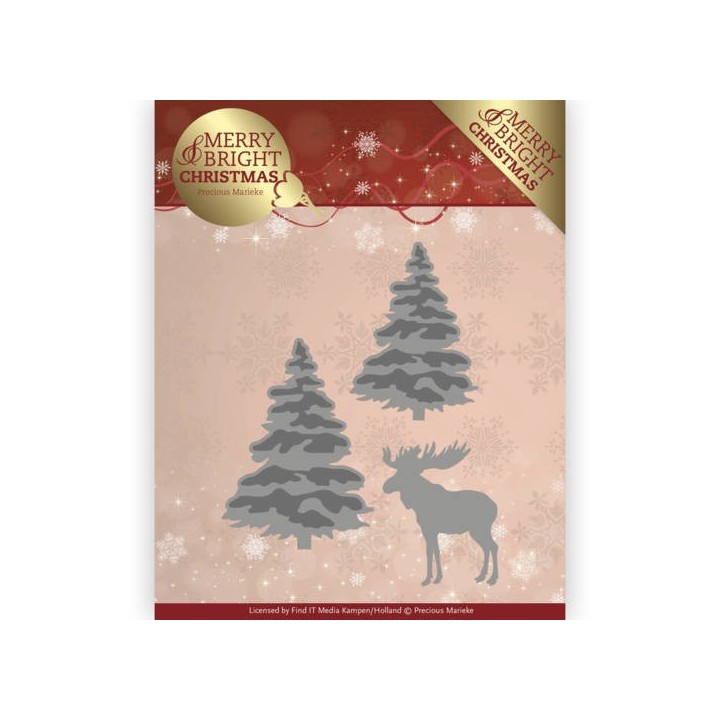 (PM10131)Dies - Precious Marieke - Merry and Bright Christmas - Forest