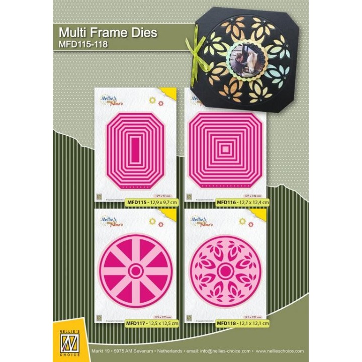 (MFD116)Nellie's Multi Frame Dies Booklet: Square