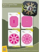 (MFD118)Nellie's Multi Frame Dies Kaleidoscope: Flower-circle