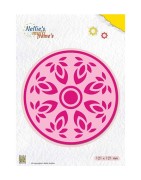 (MFD118)Nellie's Multi Frame Dies Kaleidoscope: Flower-circle