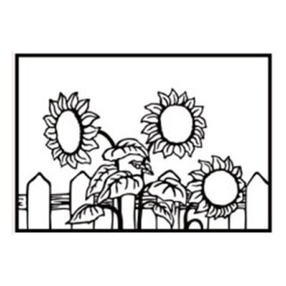 (HSF026)Embossing Folder Sunflowers