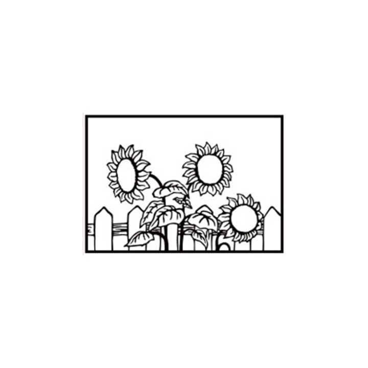 (HSF026)Embossing Folder Sunflowers