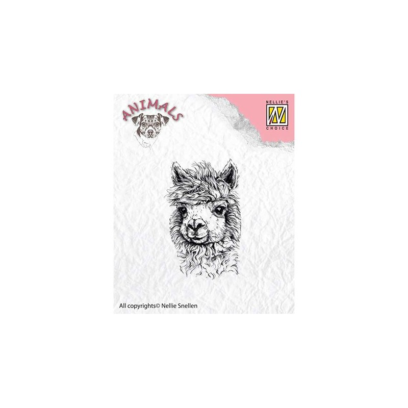 (ANI014)Nellie's Choice Clear Stamp Animals Lama