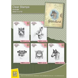 (ANI016)Nellie's Choice Clear Stamp Animals Dog