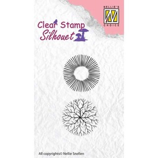 (SIL035)Nellie`s Choice Clearstamp -  Flowers-17