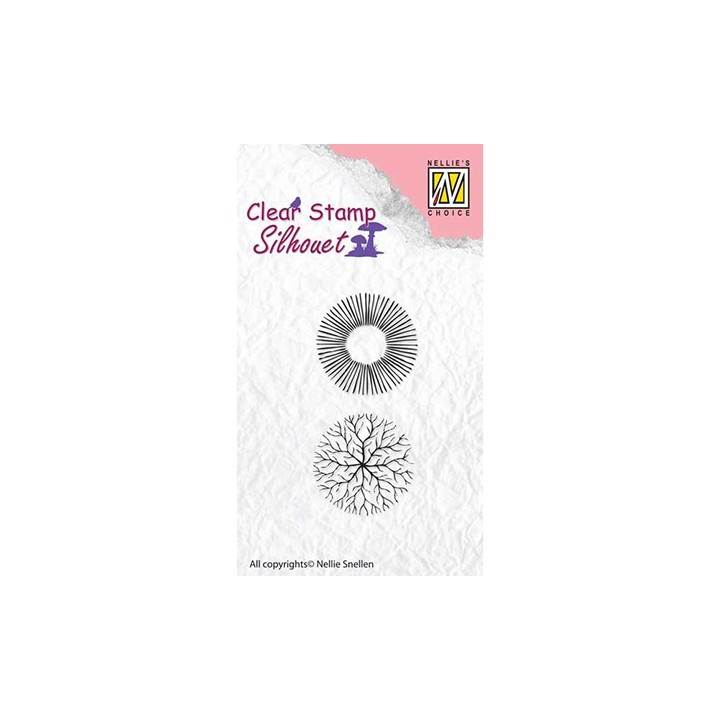(SIL035)Nellie`s Choice Clearstamp -  Flowers-17