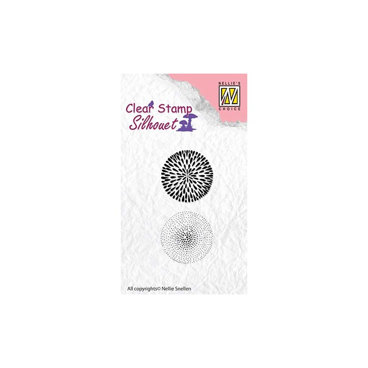 (SIL036)Nellie`s Choice Clearstamp -  Flowers-18