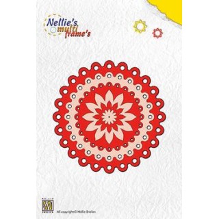 (MFD025)Frame Dies Multi dots circle