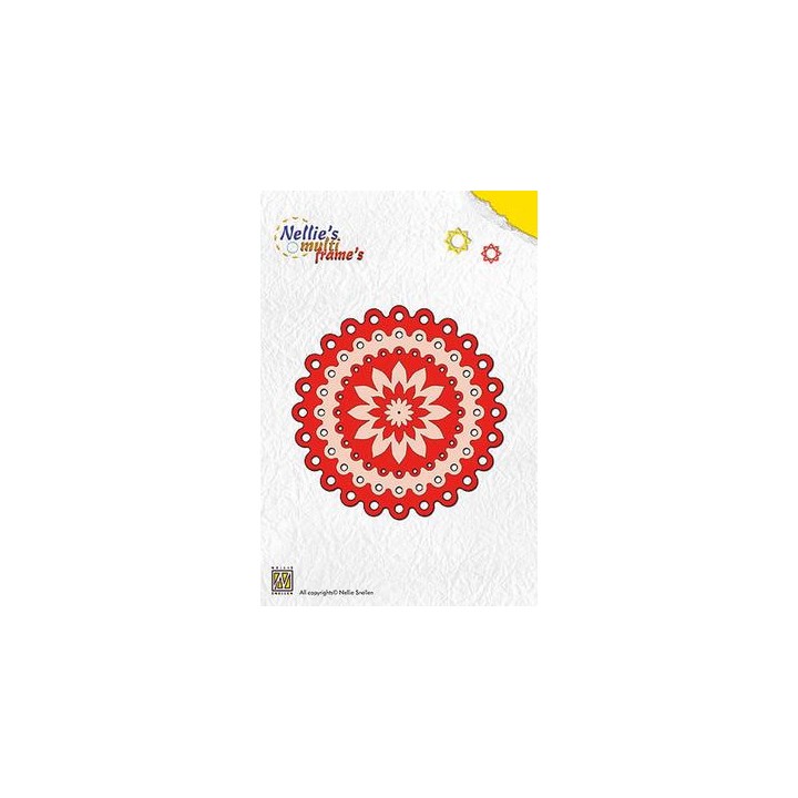 (MFD025)Frame dies multi dots circle