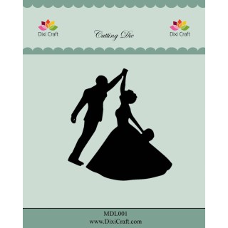 (MDL001)Dixi Craft Wedding Couple Metal Cutting Die