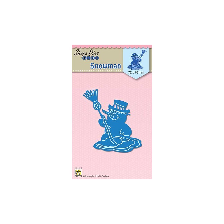 (SDB053)Nellie's Shape Dies Blue Snowman