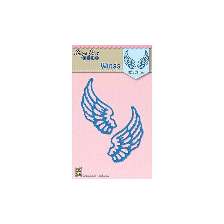 (SDB061)Nellie's Shape Dies Blue Wings