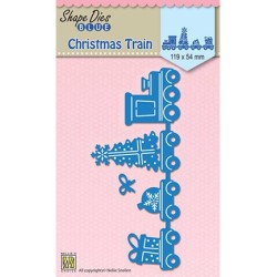 (SDB062)Nellie's Shape Dies Blue Christmas train