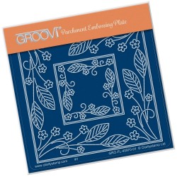 (GRO-FL-40970-01)Groovi® Baby plate A6 TINA'S FORGET ME NOT FLOWER PARCHLET