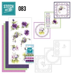 (STDO083)Stitch and Do 83 - Purple Flowers
