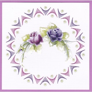 (STDO083)Stitch and Do 83 - Purple Flowers