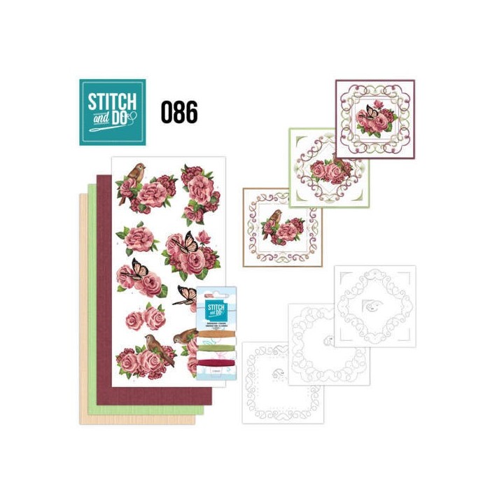 (STDO086)Stitch and Do 86 - Birds and Roses
