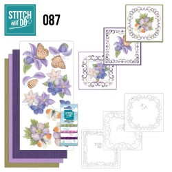 (STDO087)Stitch and Do 87 - Purple Flowers