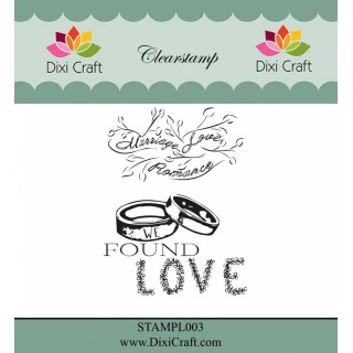 (STAMPL003)Dixi Clear Stamp Dixi Craft English Texts