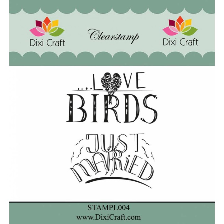(STAMPL004)Dixi Clear Stamp Dixi Craft English Texts