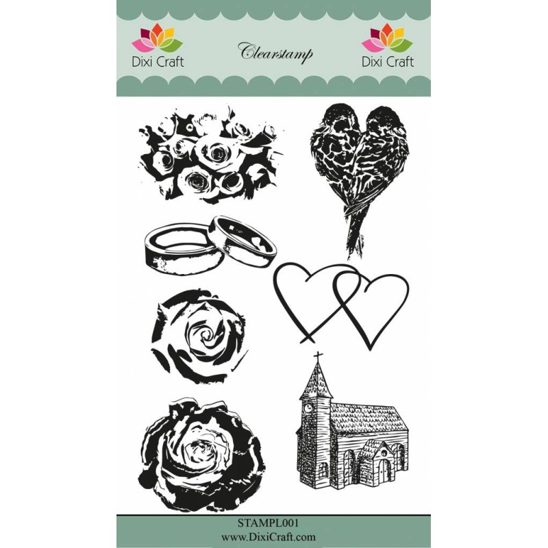 (STAMPL001)Dixi Clear Stamp Wedding