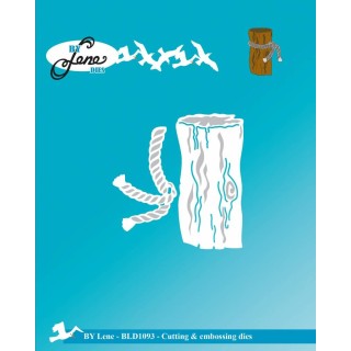 (BLD1093)By Lene Cutting & Embossing Dies Stump with Rope