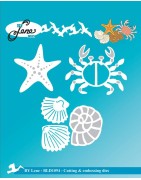 (BLD1094)By Lene Cutting & Embossing Dies Crab & Miscellaneous