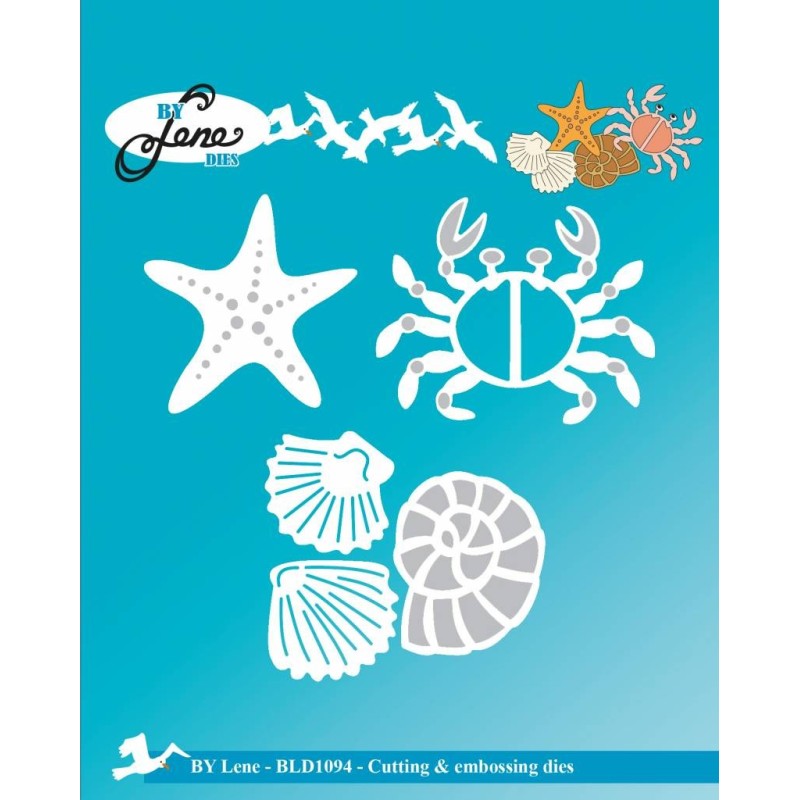 (BLD1094)By Lene Cutting & Embossing Dies Crab & Miscellaneous (BLD1094)By Lene Cutting & Embossing Dies Crab & Miscellaneous