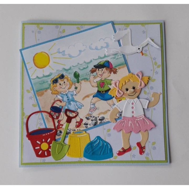 (BLD1095)By Lene Cutting & Embossing Dies Beach Toys