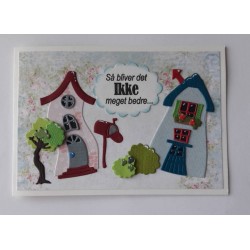 (BLD1097)By Lene Cutting & Embossing Dies Crooked Houses 1