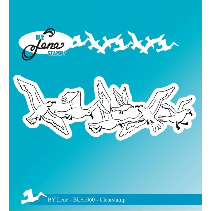 (BLS1060)By Lene Clearstamp Seagulls