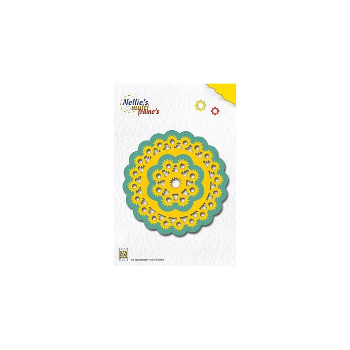 (MFD035)Frame Dies Multi round stars