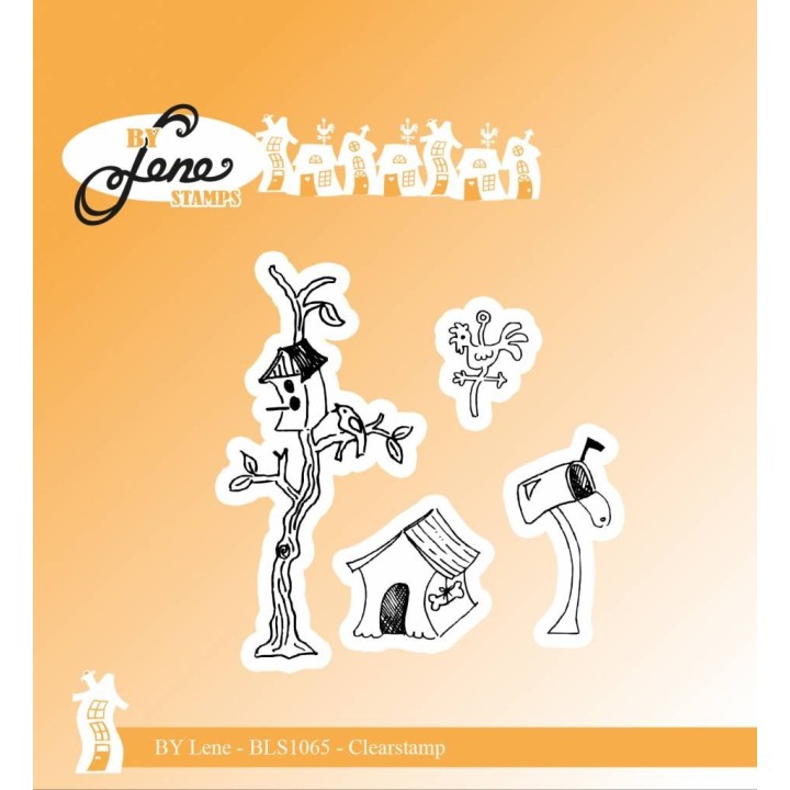 (BLS1065)By Lene Clearstamp House Accessories