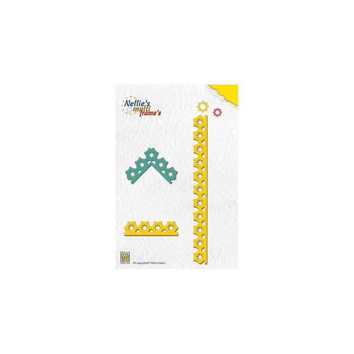 (MFD036)Frame dies multi combi snowflakes