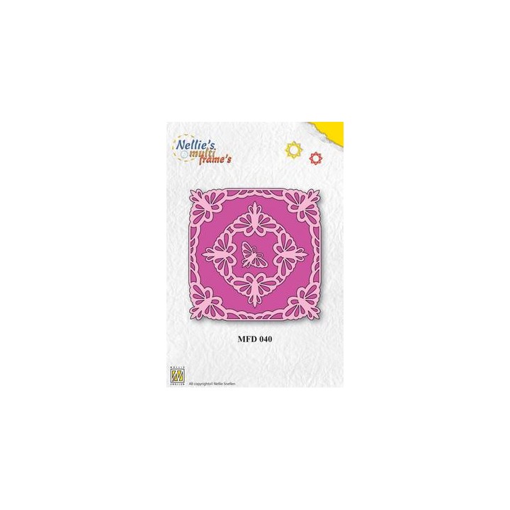 (MFD040)Frame Dies Multi square butterflies