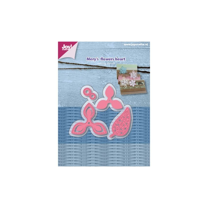 (6002/1090)Cutting & Embossing Mery's Flowers heart