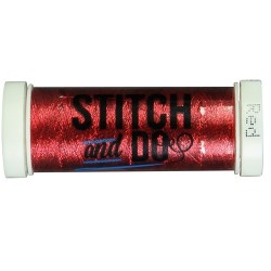 (SDHDM04)Stitch & Do 200 m - Hobbydots - metal - Red