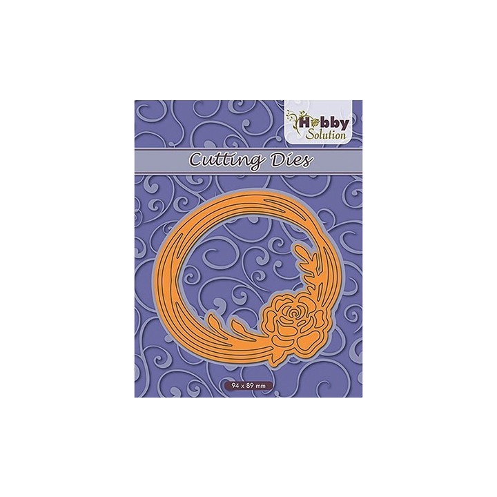 (HSFD024)Hobby Solution dies Rose in strangled circles