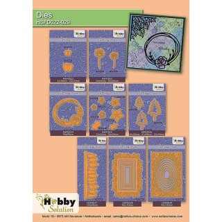 (HSFD024)Hobby Solution dies Rose in strangled circles