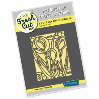 (ACC-DI-30630-34)Clarity FRESH CUT DIE ART NOUVEAU TULIPS APERTURE