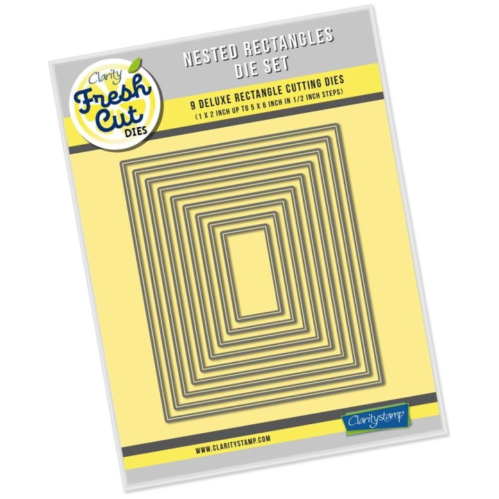 ACC-DI-30631-56)Clarity FRESH CUT DIE NESTED RECTANGLES SET