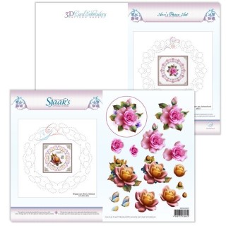 (3DCE13019)3D knipvel - Ann's Paperart - 3D Card Embroidery Pattern Sheet 19 with Ann - Sjaak